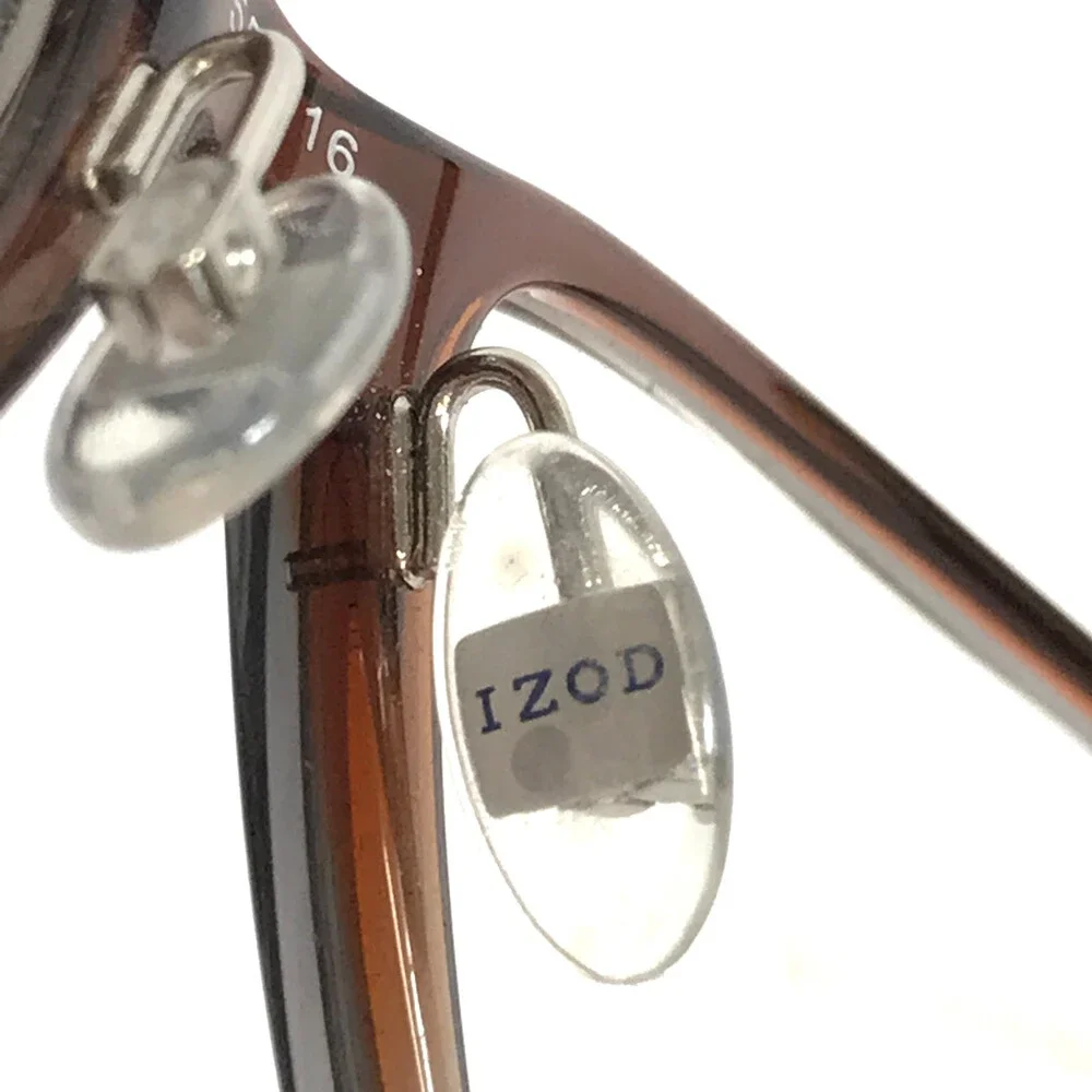 IZOD Eyeglasses Frames IZ2120 BROWN FADE Gray Rectangle Full Rim 55-16-145